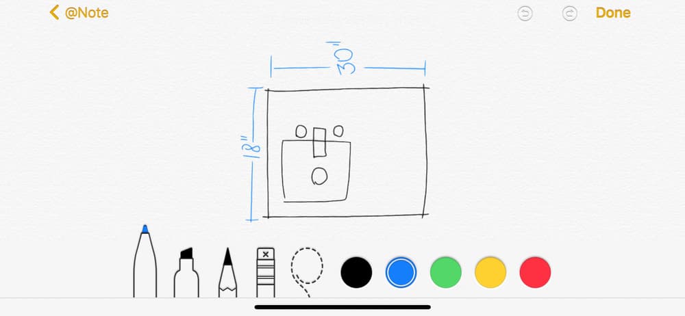 Sketch su Apple Note - Creatività e Appunti Visuali